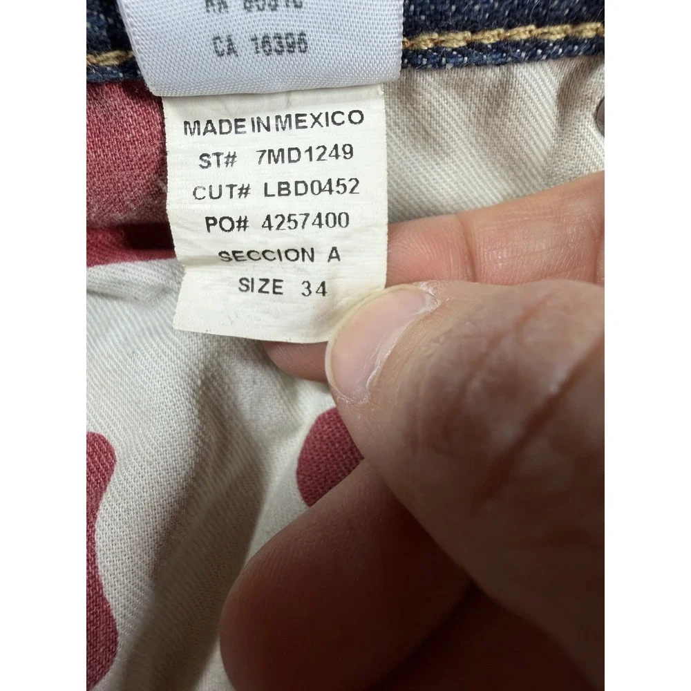 Lucky Brand Gene Montesano Men's 34 100% Cotton Denim Jeans